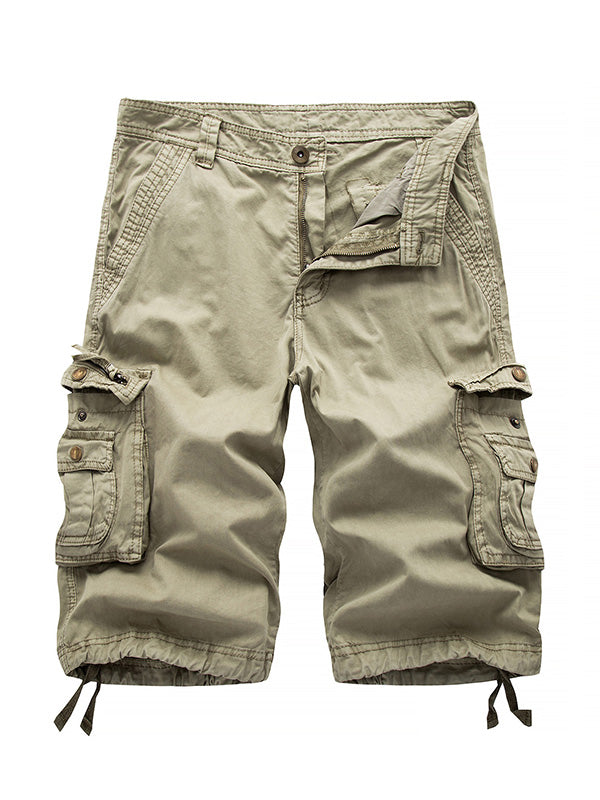 Big Pockets Twill Bermuda Cargo Shorts