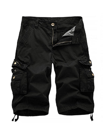 Big Pockets Twill Bermuda Cargo Shorts