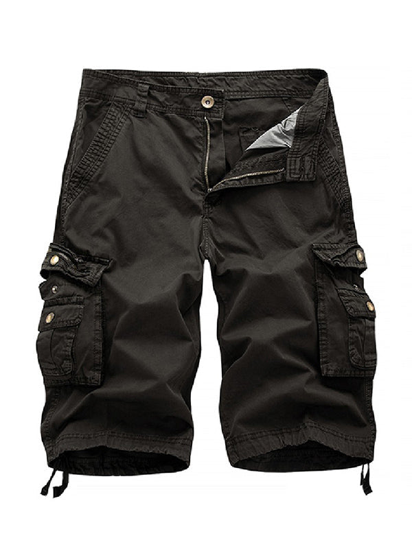 Big Pockets Twill Bermuda Cargo Shorts