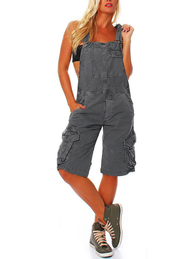 Women's Cargo Overall Shorts