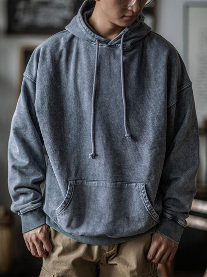 14.5 oz Oversized Retro Style Washed Hoodie