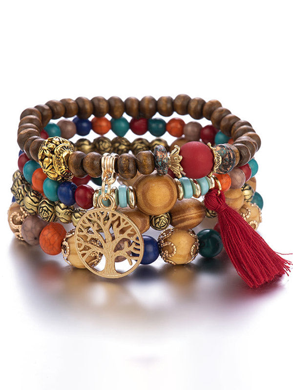 Baum des Lebens-Perlen-Armband-Set