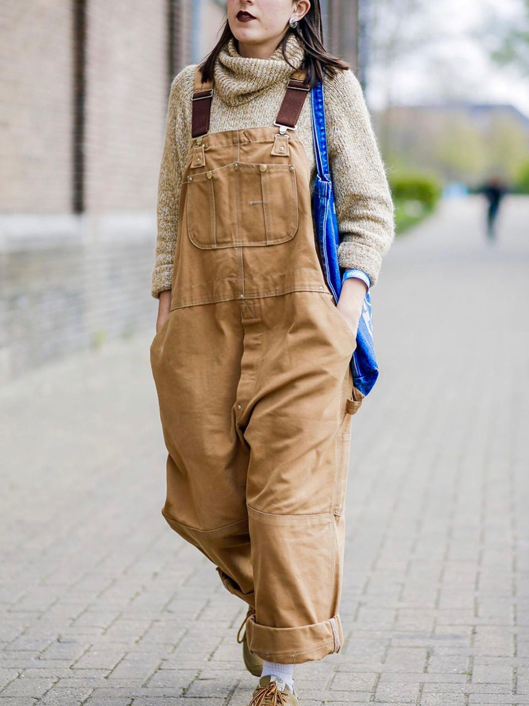 Women s Duck Bib Overalls Canvas Workwear Dungarees madepants